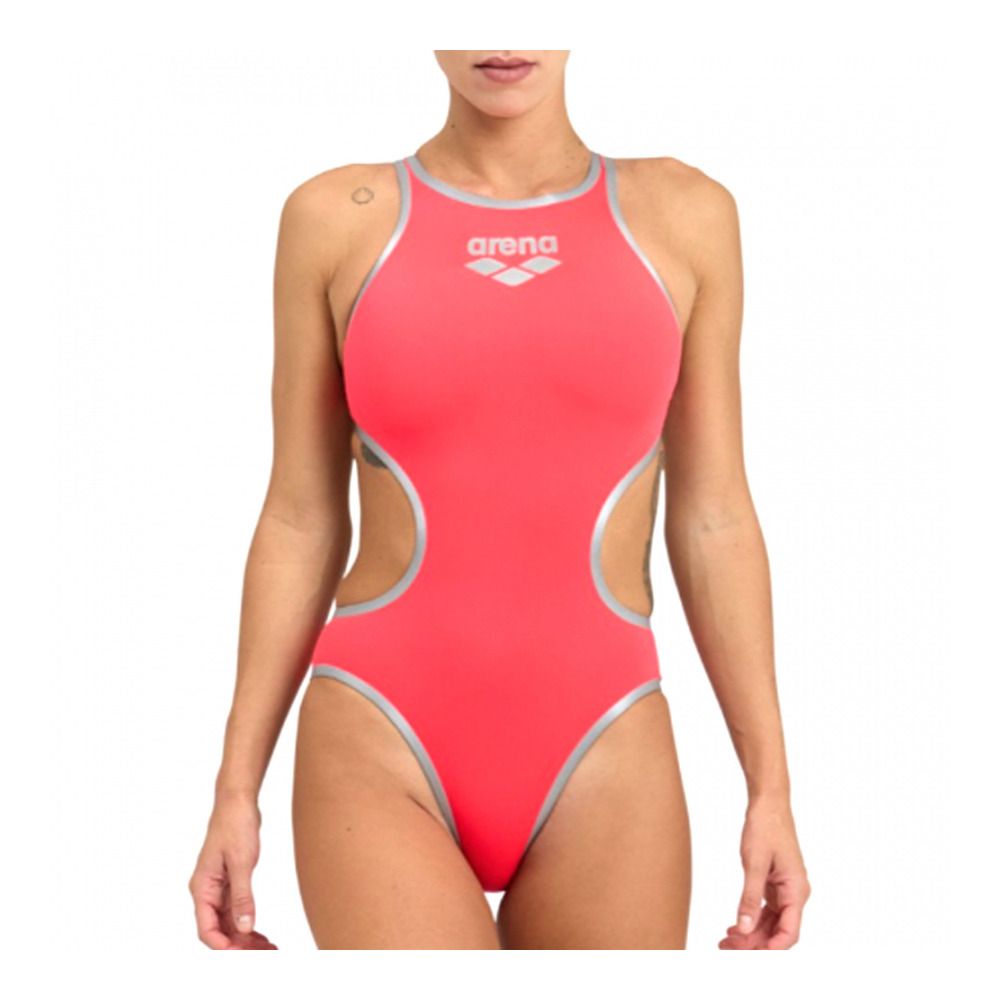 Arena ONE BIGLOGO - Maillot de bain 1 pièce Femme red/black