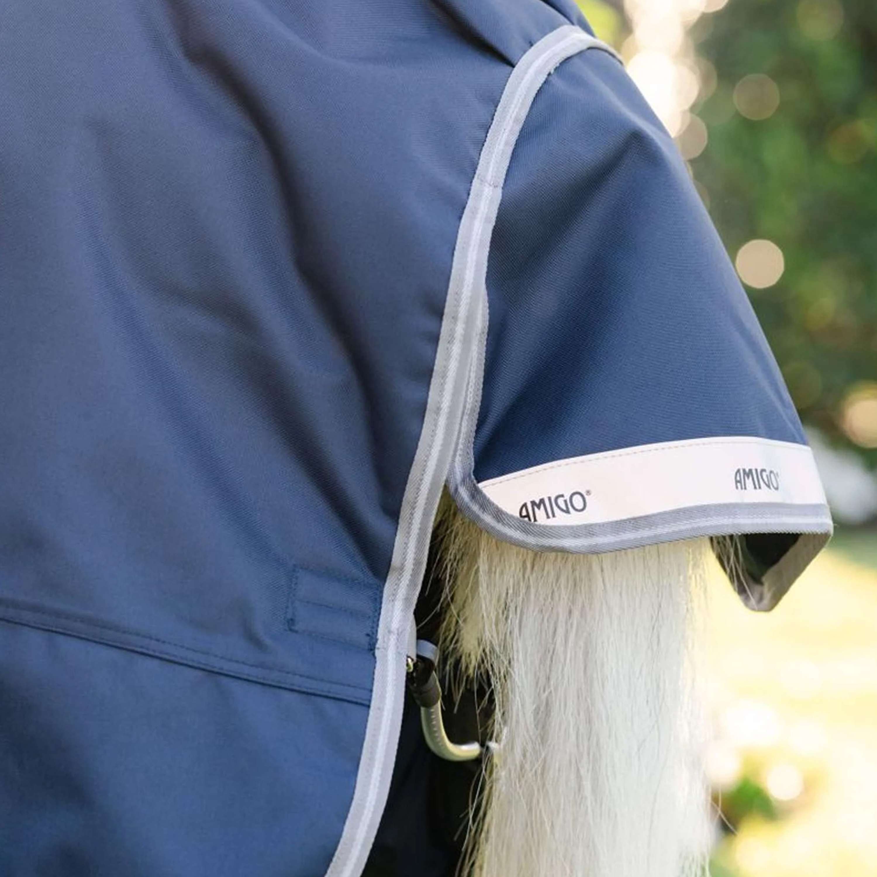 Amigo Turnout 1200D Pony 0g Navy/Titanium Grey/Silver