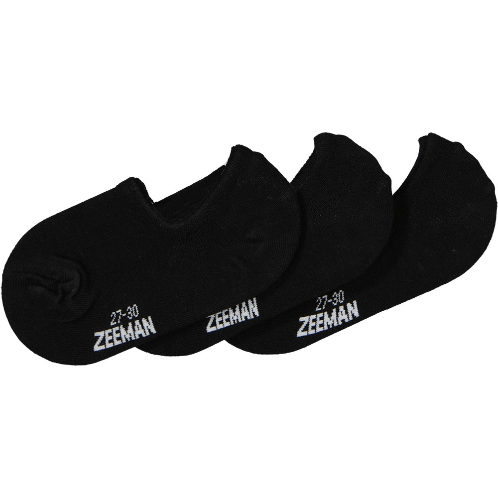 Kinder footies  3-Pack Zwart kopen? Goed en goedkoop
