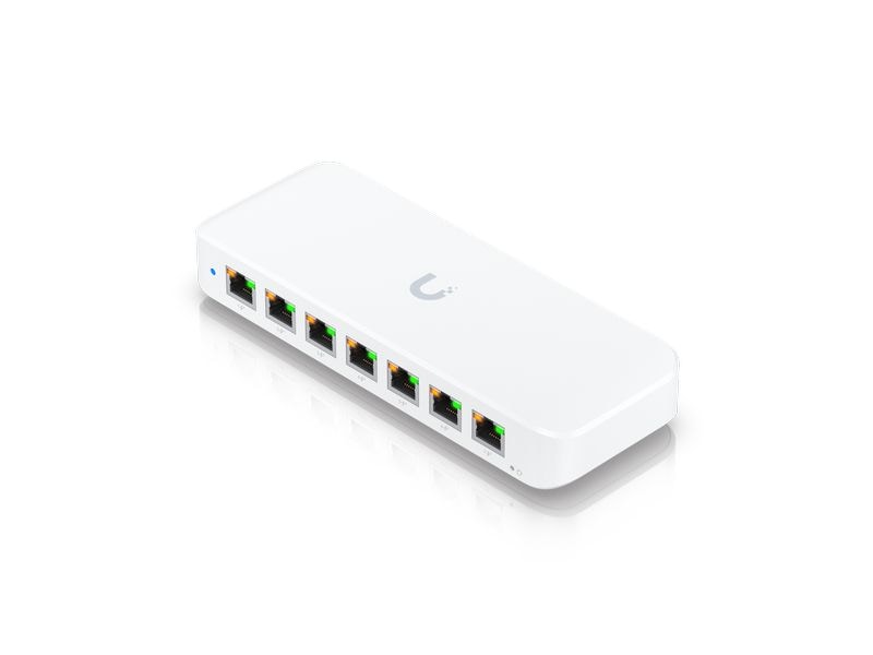 Ubiquiti PoE  Switch USW-ULTRA 7 Port Hochleistungsfähiger und vielseitiger 42W PoE-Switch