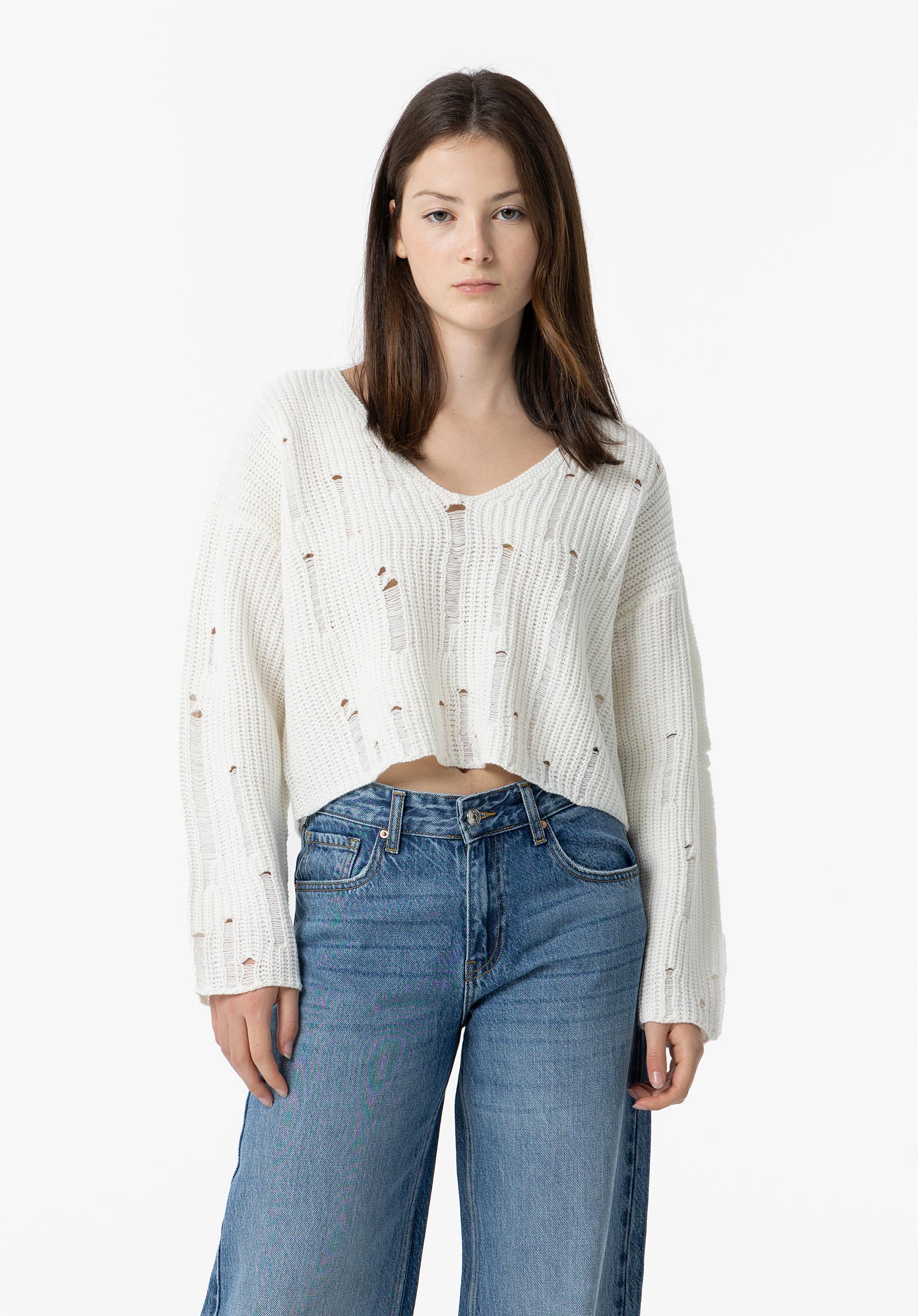 Camisola de Malha com Rasgões