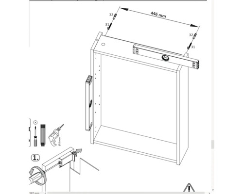 Spiegelkast Möbelpartner Basic 50 x 15,8 x 70 cm antraciet 1-deurs