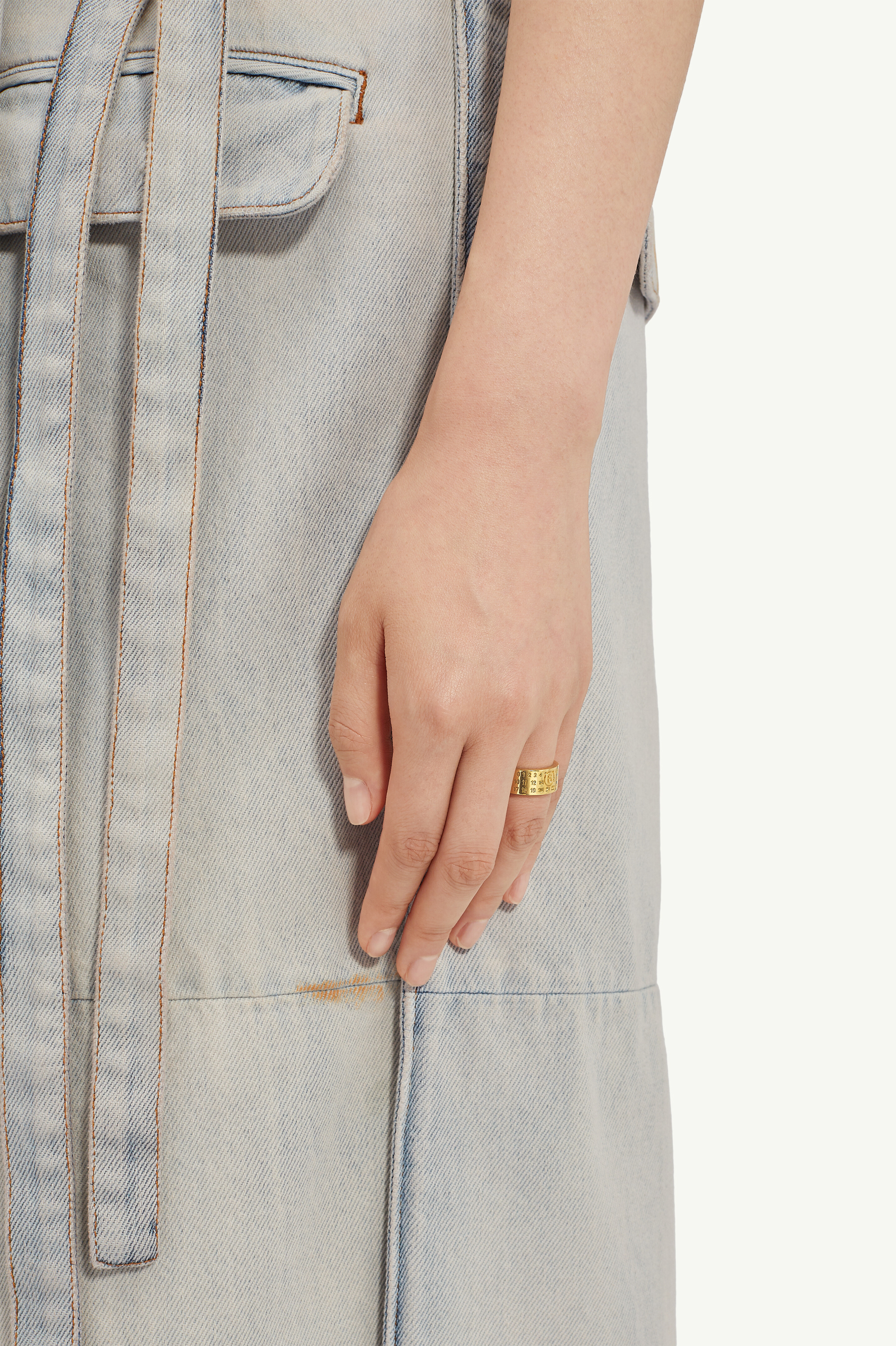 Bague numeric minimal signature Or jaune
