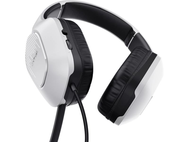 Trust Headset GXT 415PS Zirox Schwarz/Weiss Federleichtes ohrumschliessendes Gaming-Headset, geeignet für Ihre PS5-Konsole