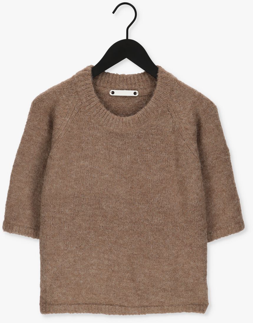 CO\\'COUTURE taupe co'couture trui moto shortie knit