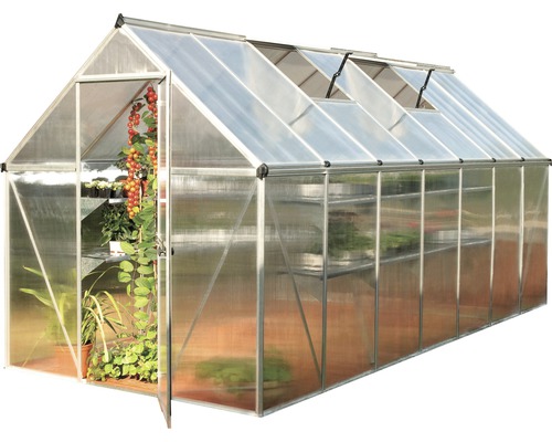 Palram Kas – Canopia Mythos 6x14 Dubbelwandige Polycarbonaat Panelen 4 mm 185 x 426 cm Aluminium