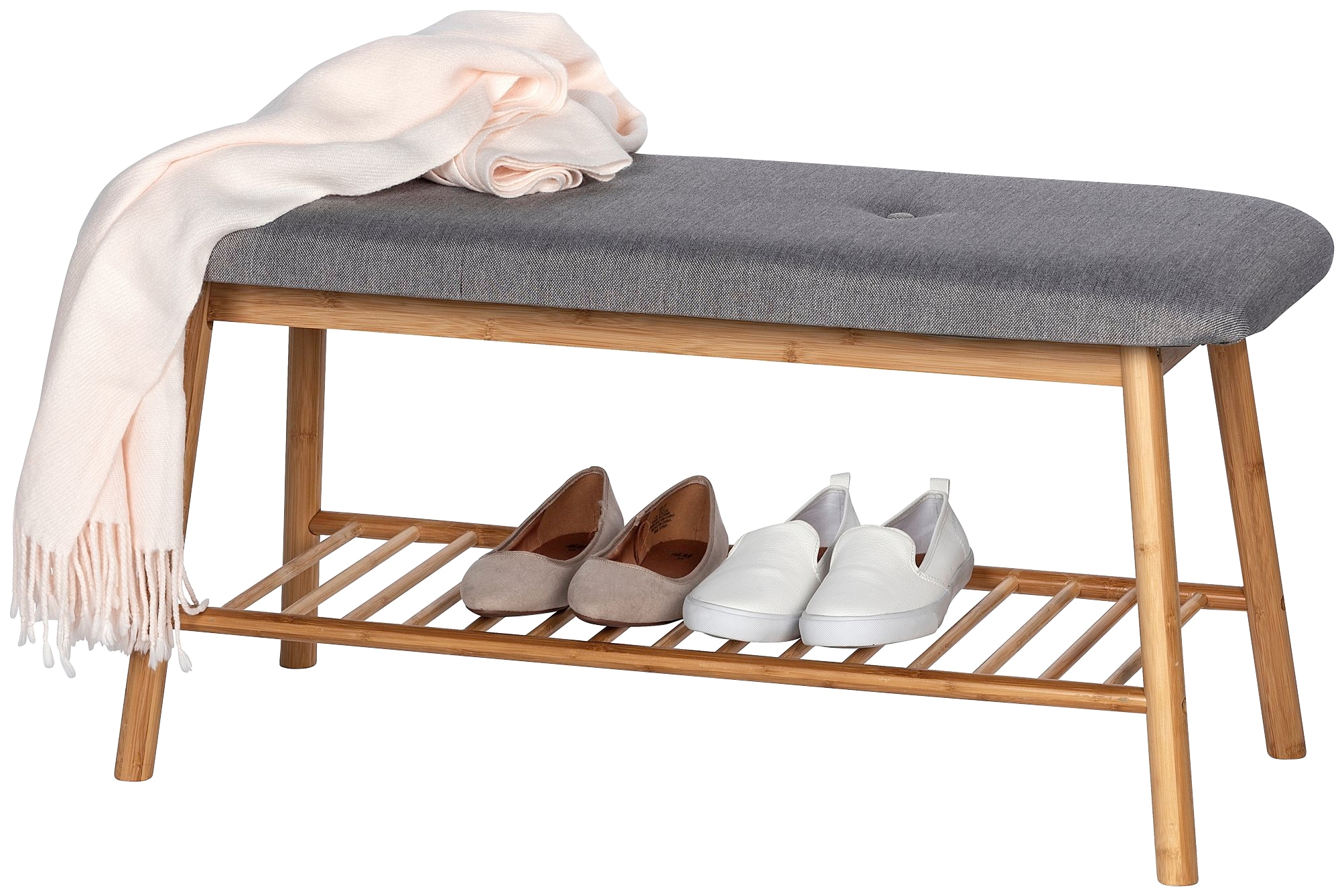 WENKO Schuhbank »Bahari« BxTxH: 90x34x45 cm, aus Bambus