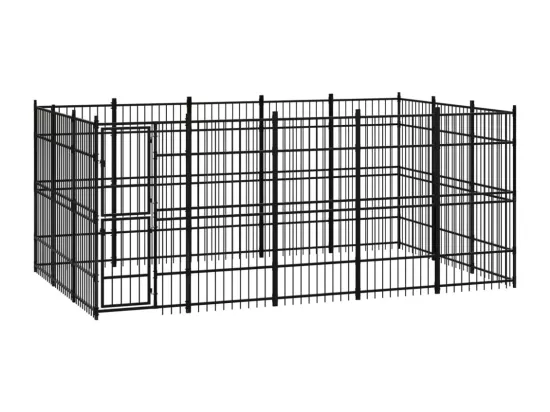 Chenil cage enclos pac noire 480 x 288 x 200 cm 02_0041789