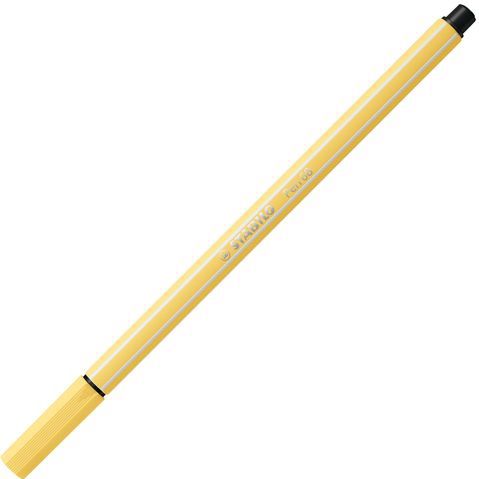 STABILO - Pen 68 - Viltstift - Licht Geel - 10 Stuks