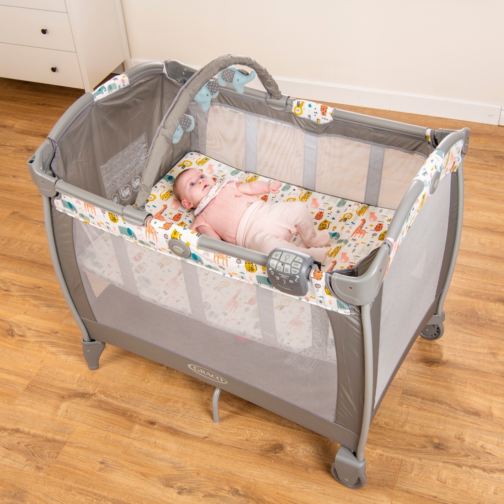 Graco Classic Contour Electra Reisebett mit Babywanne und Wickelaufsatz