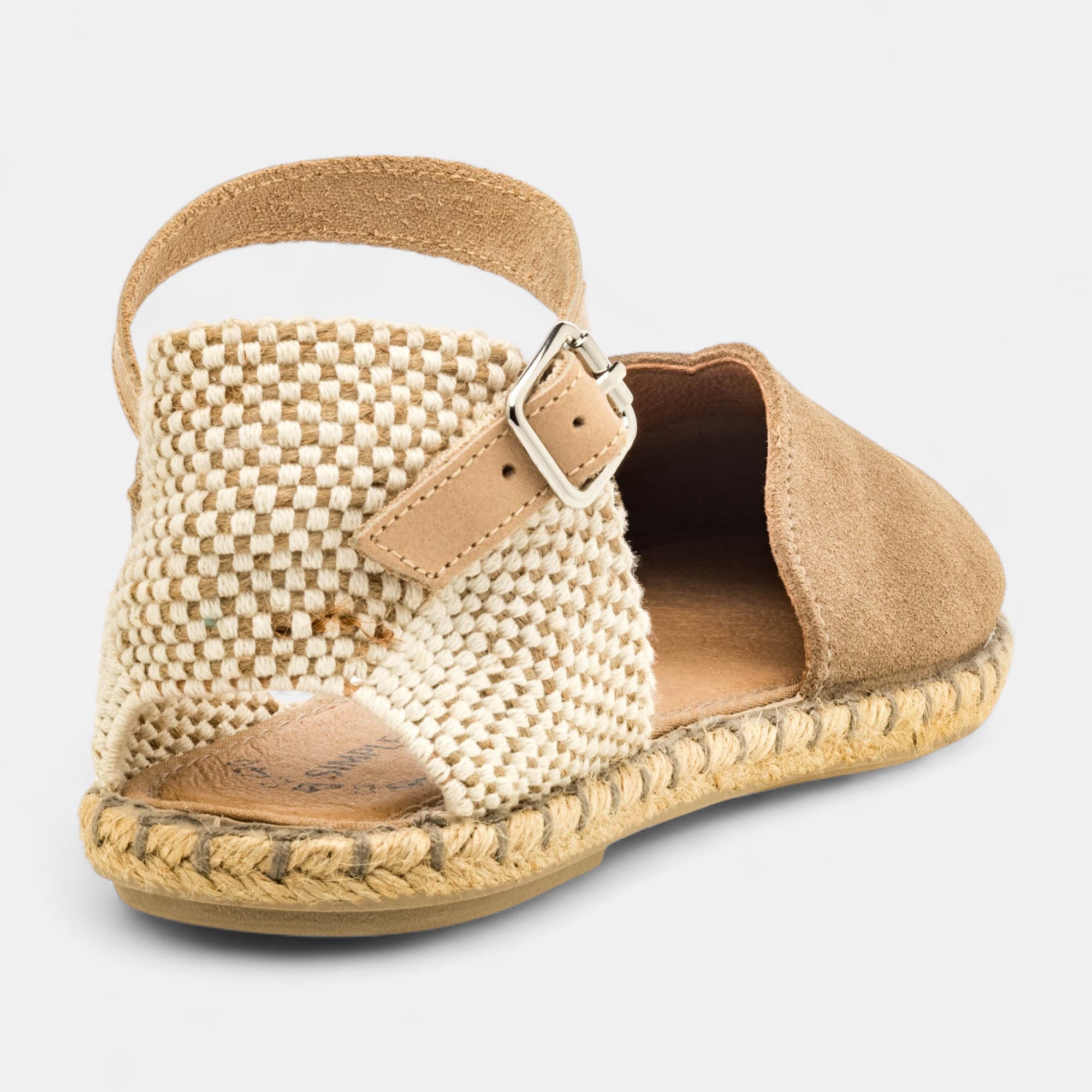 Espadrilles Femme en cuir beige