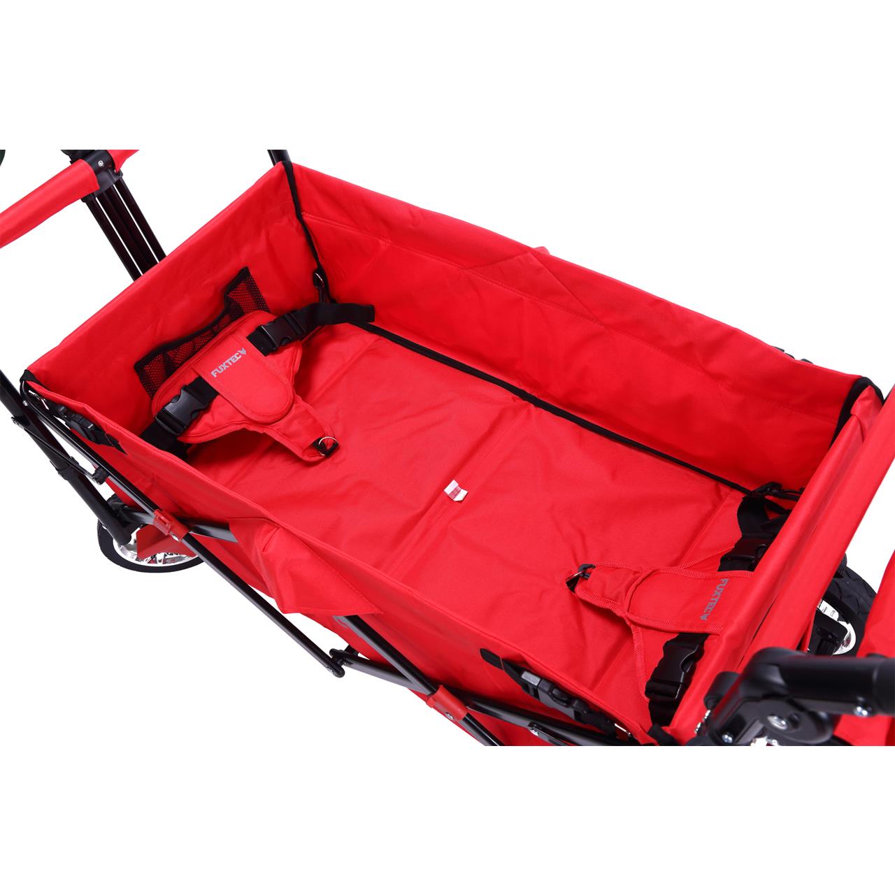 Chariot de jardin pliable rouge - easy cruiser - transport charge 75 kg