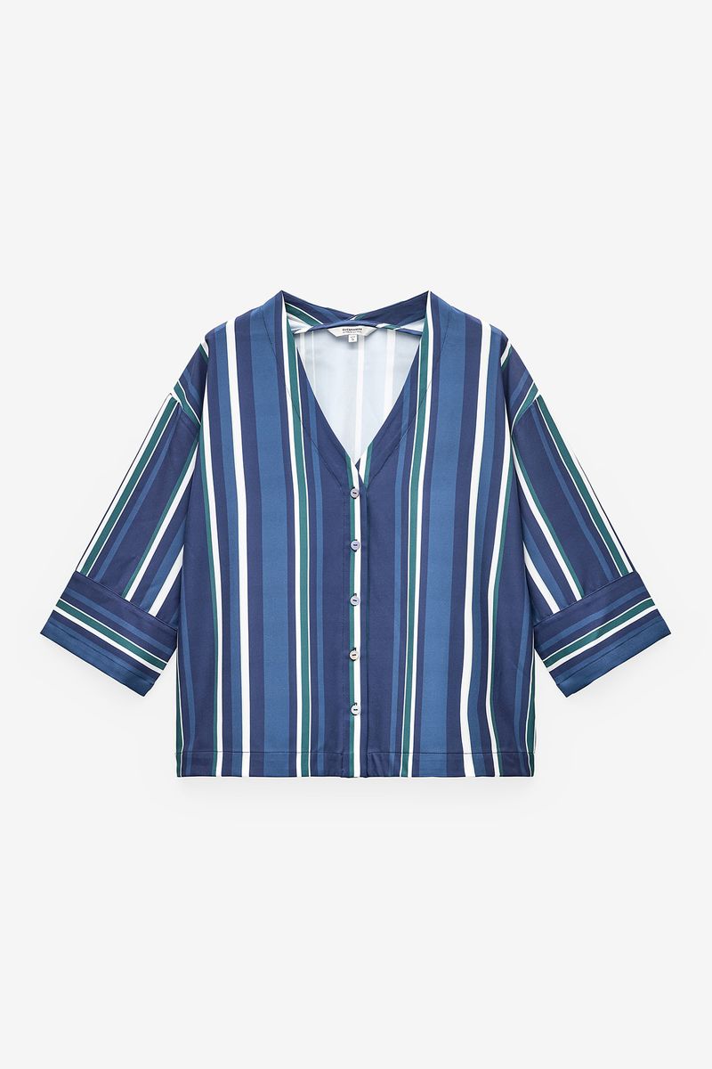 TÚNICA COM ESTAMPADO DE RISCAS
