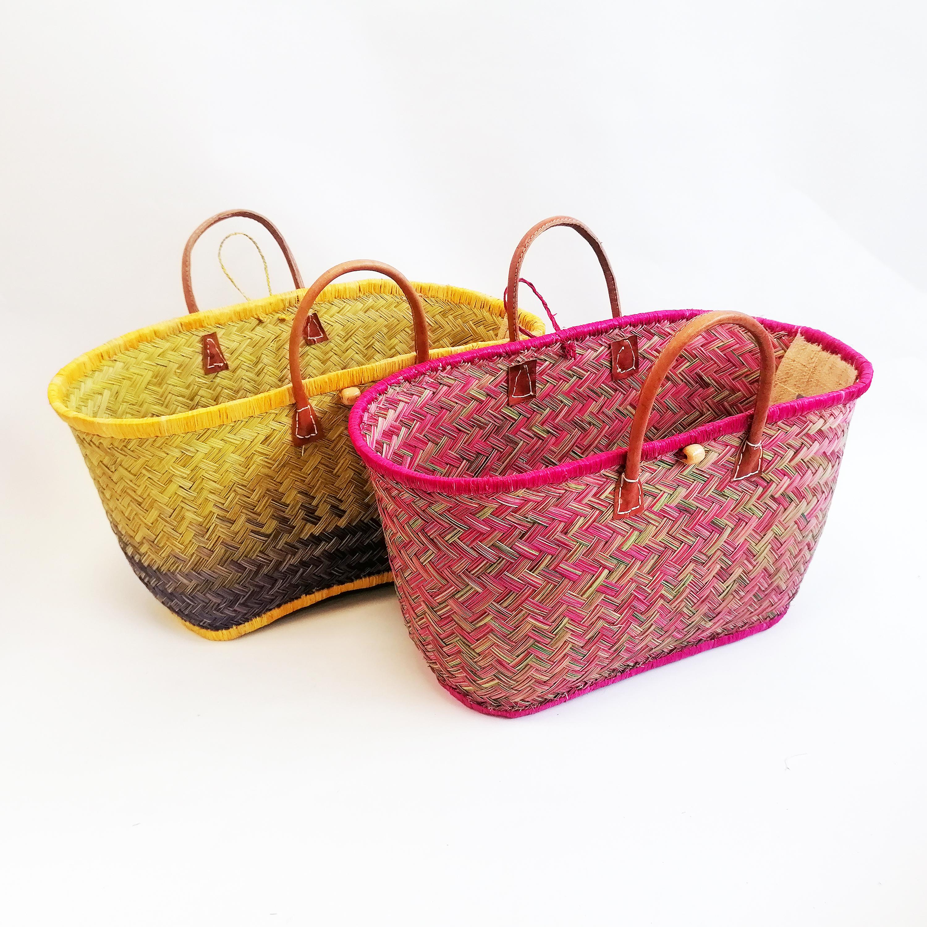 PANIER ARAVOLA TUTTI FRUTTI BICOLORE 27X52CM