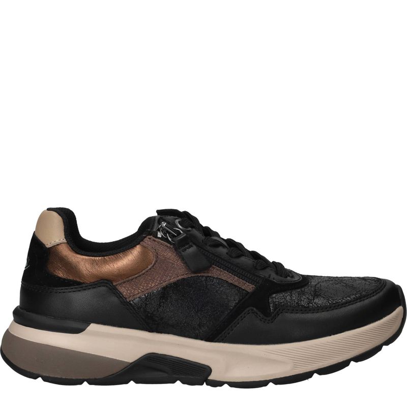 Gabor Rollingsoft Sneakers Zwart Dames