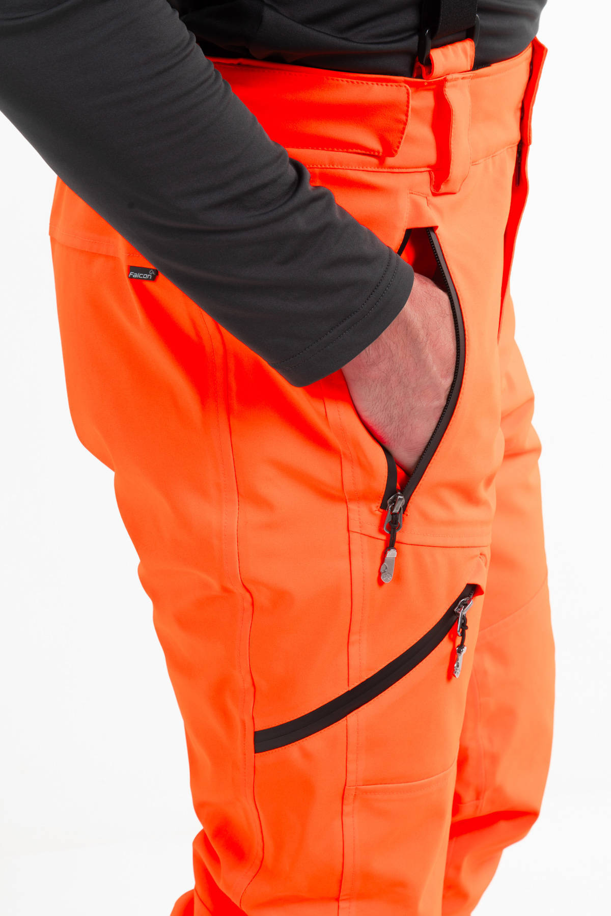 Falcon softshell skibroek Phoenix oranje