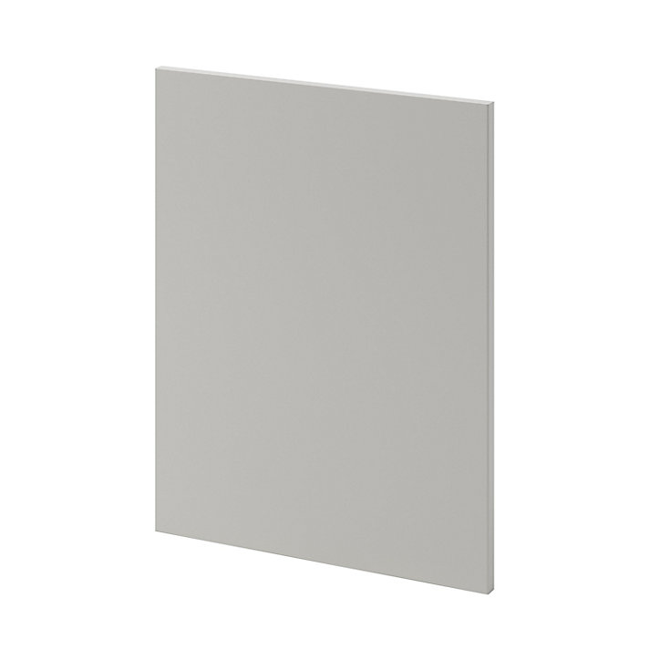 Porte de meuble sous-évier de cuisine Stevia gris mat l. 45 cm x H. 60 cm GoodHome