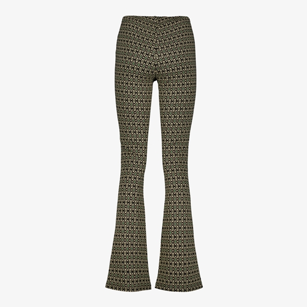 TwoDay dames flared broek zwart met print