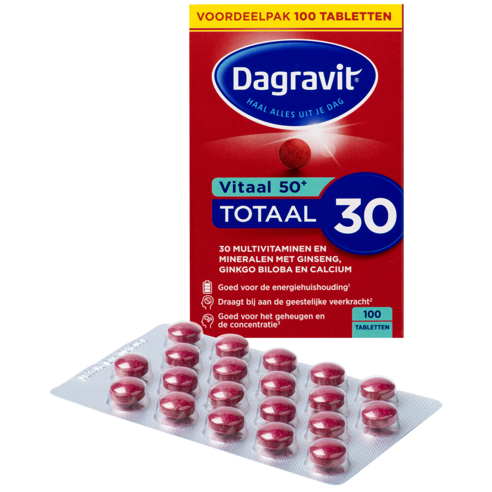 2x Dagravit Totaal 30 Vitaal 50+100 tabletten