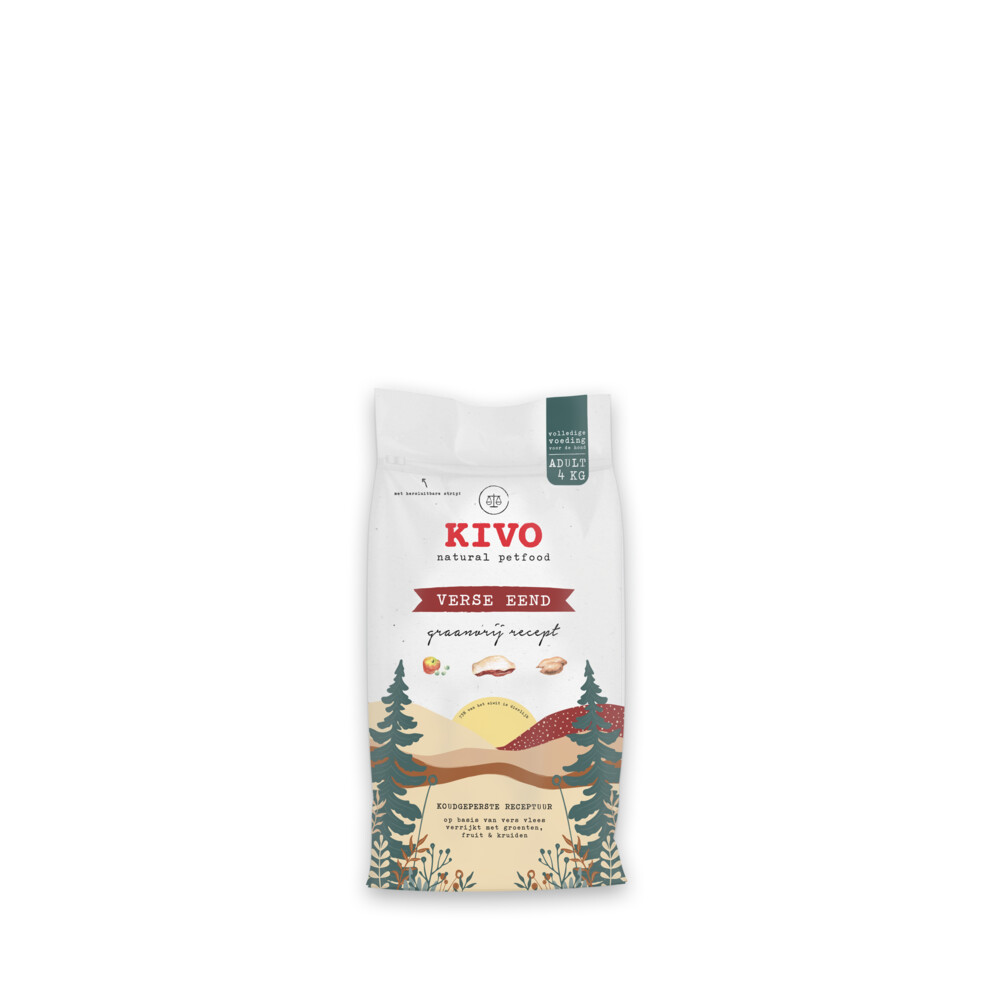 Kivo Verse Eend Graanvrij4 kg