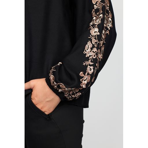 2-Biz Asben Bluse, Black, M