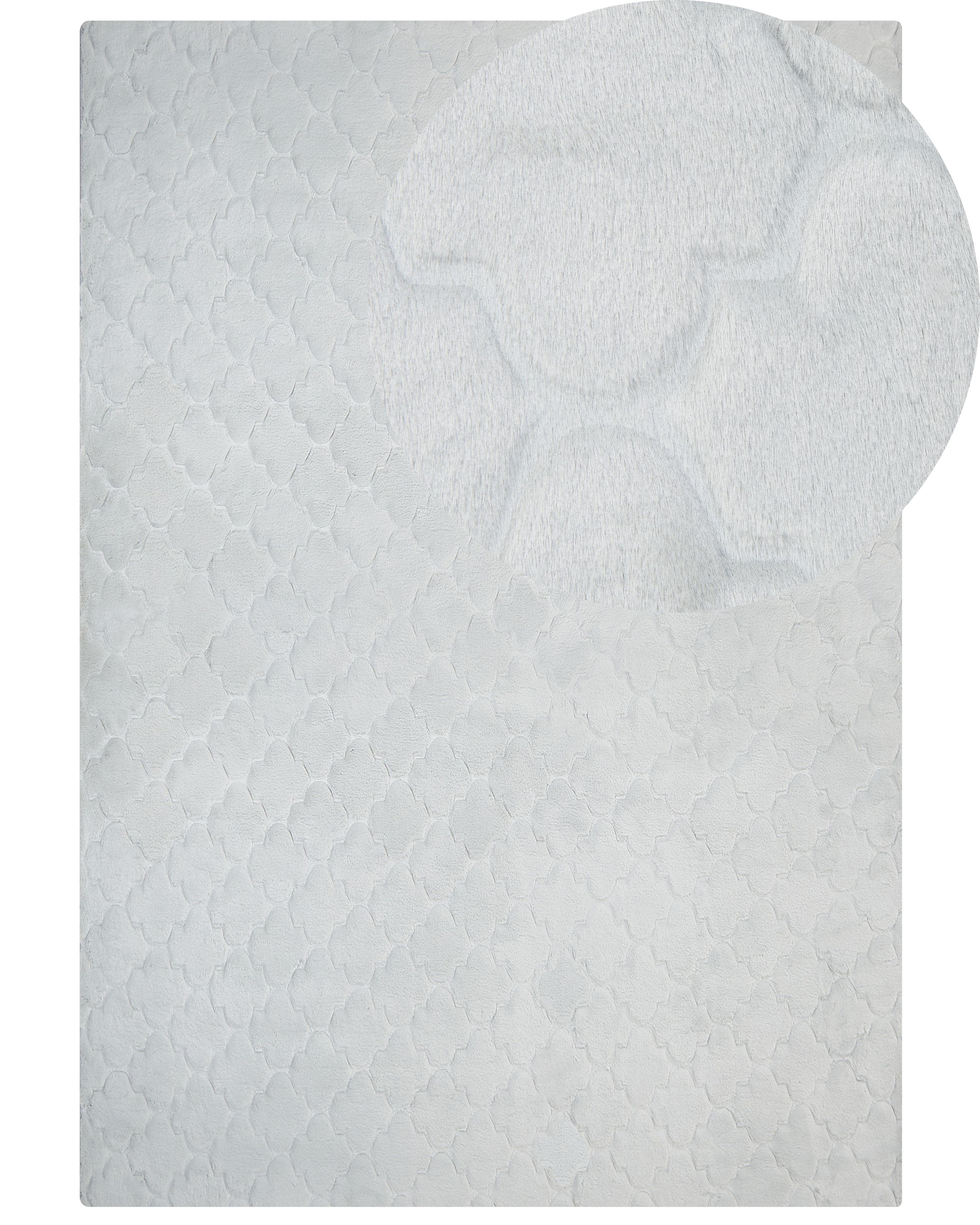 Kunstbontkleed GHARO Lichtgrijs 160 x 230 cm