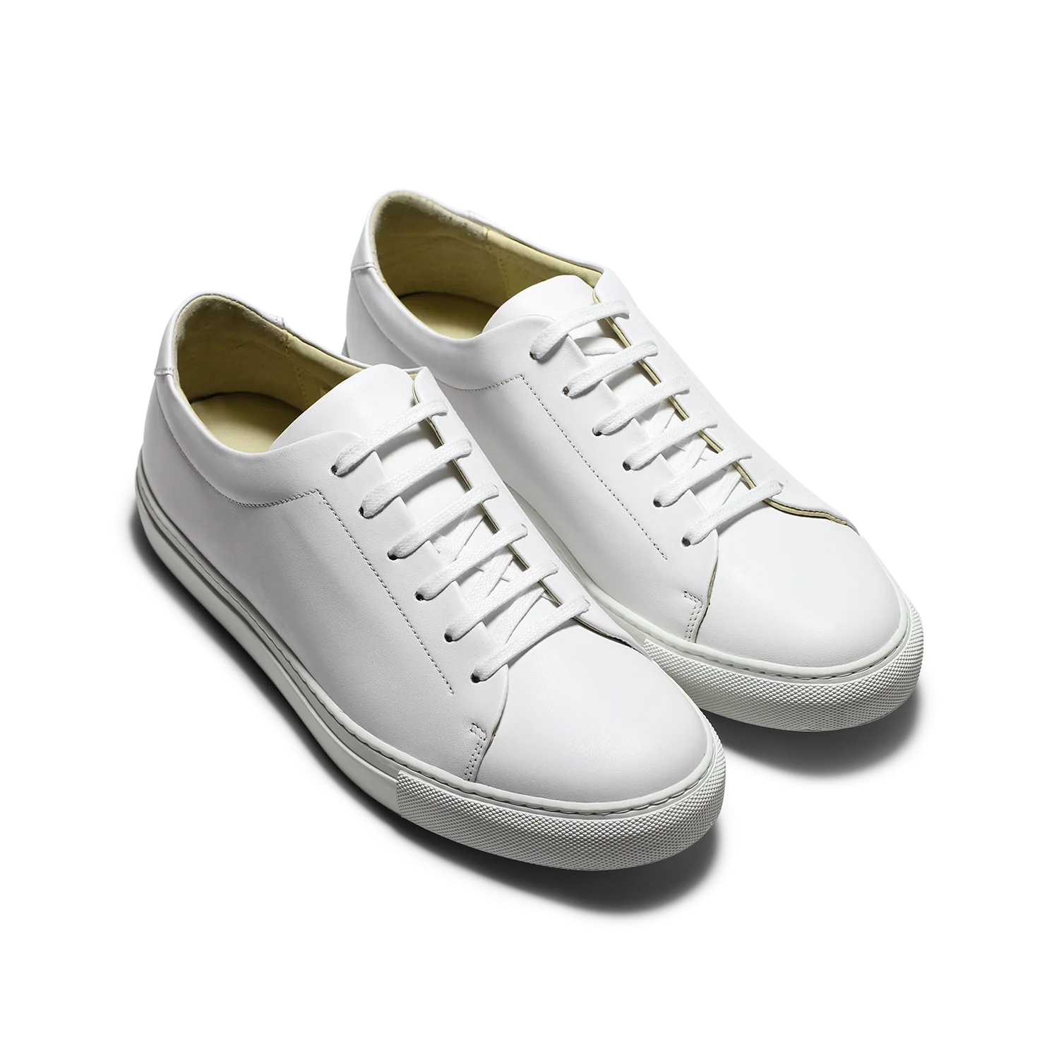 Kooper-Sneakers / Basket en cuir blanc