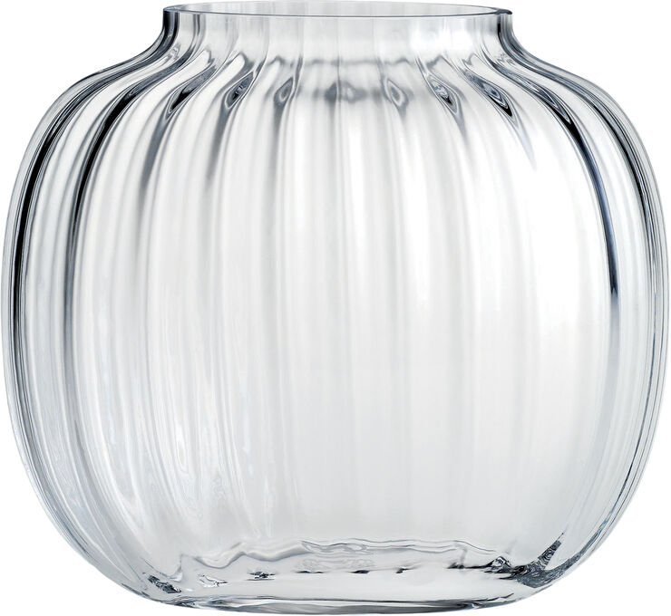 Holmegaard Primula Oval Vase klar H17,5 Transparent