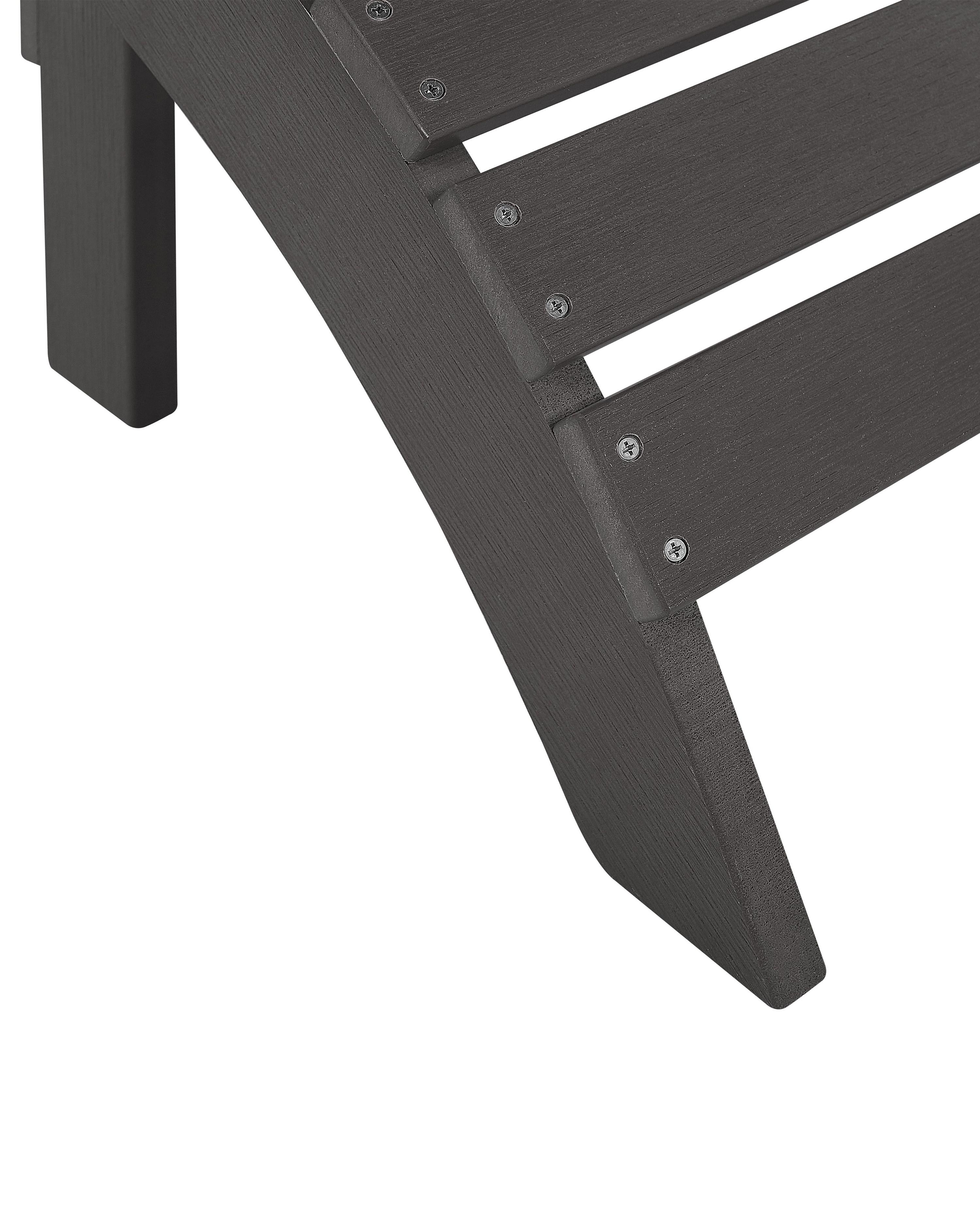 Tuinstoel ADIRONDACK met voetenbank Donkergrijs