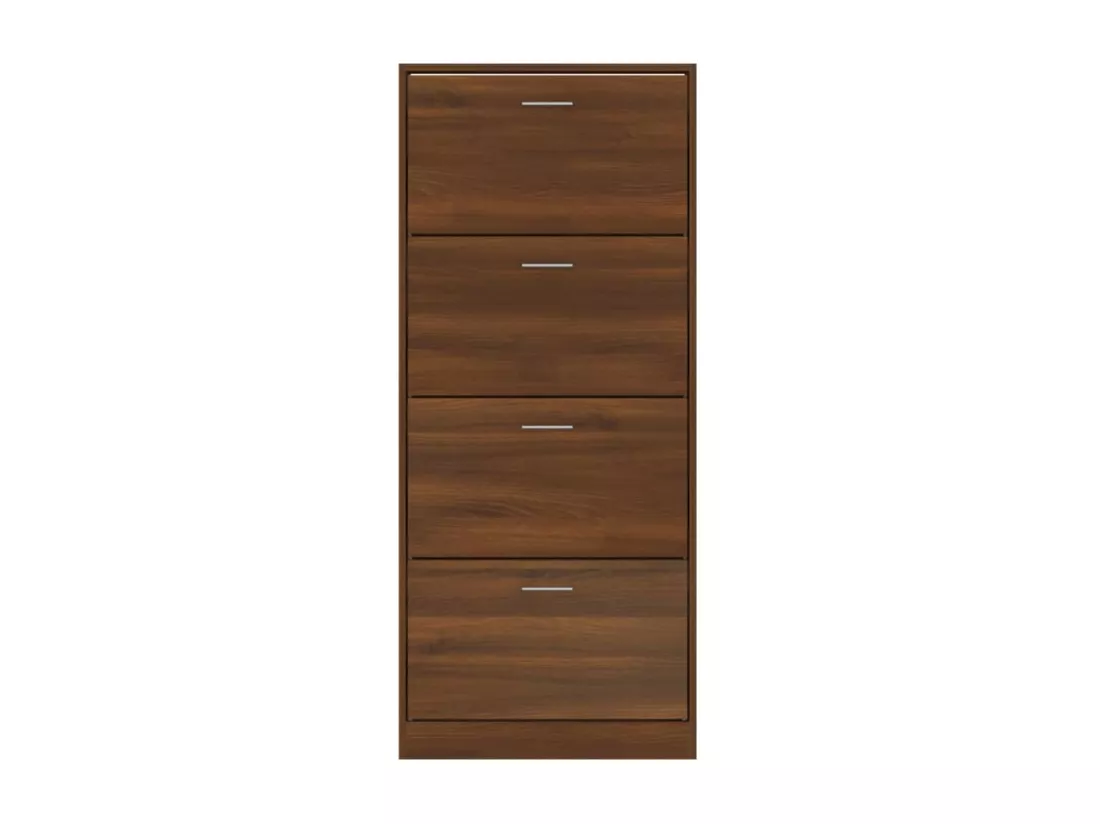 Armoire à chaussures Chêne marron 63x24x147cm Bois d'ingénierie