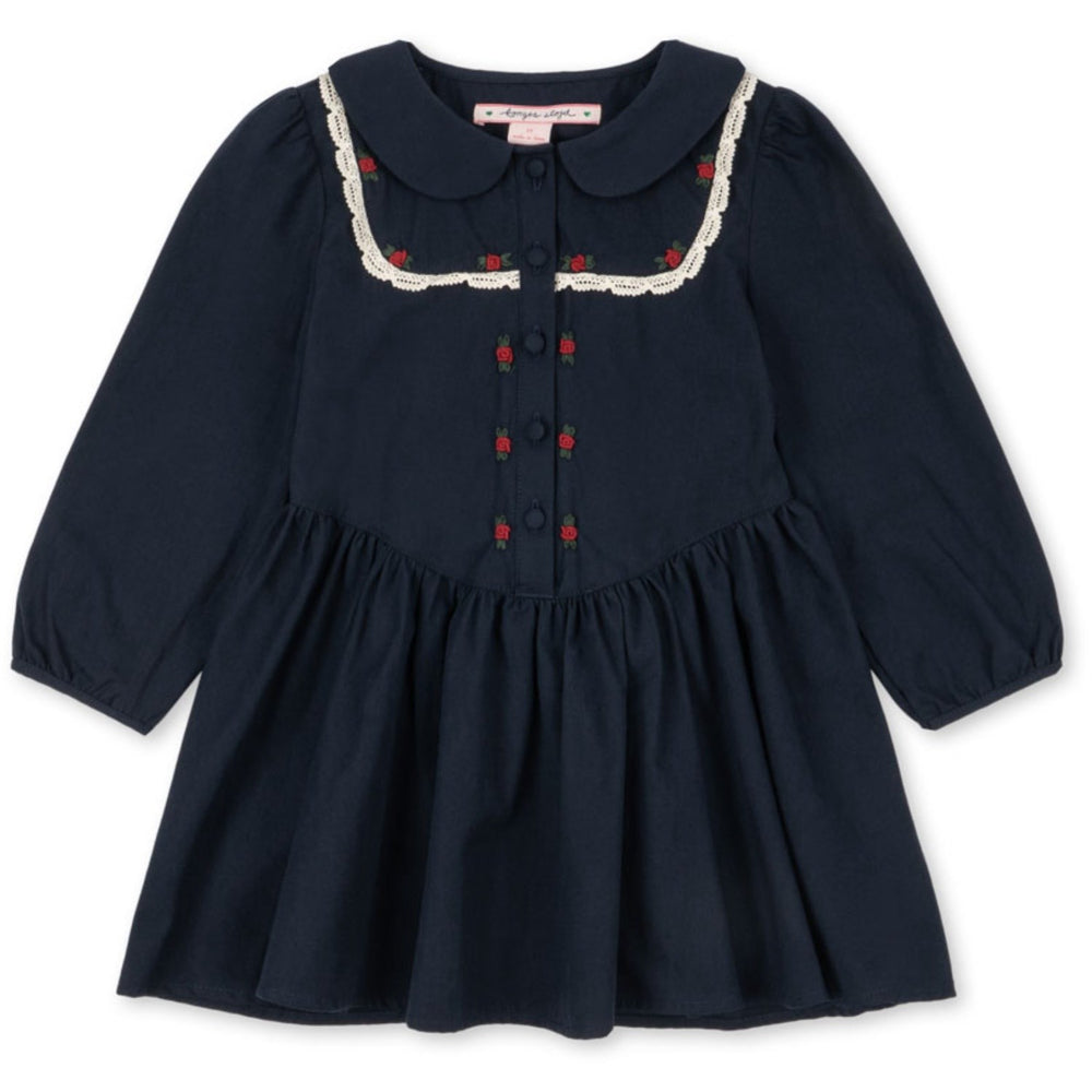 Køb Konges Sløjd Dark Navy Emmy Kjole Gots
