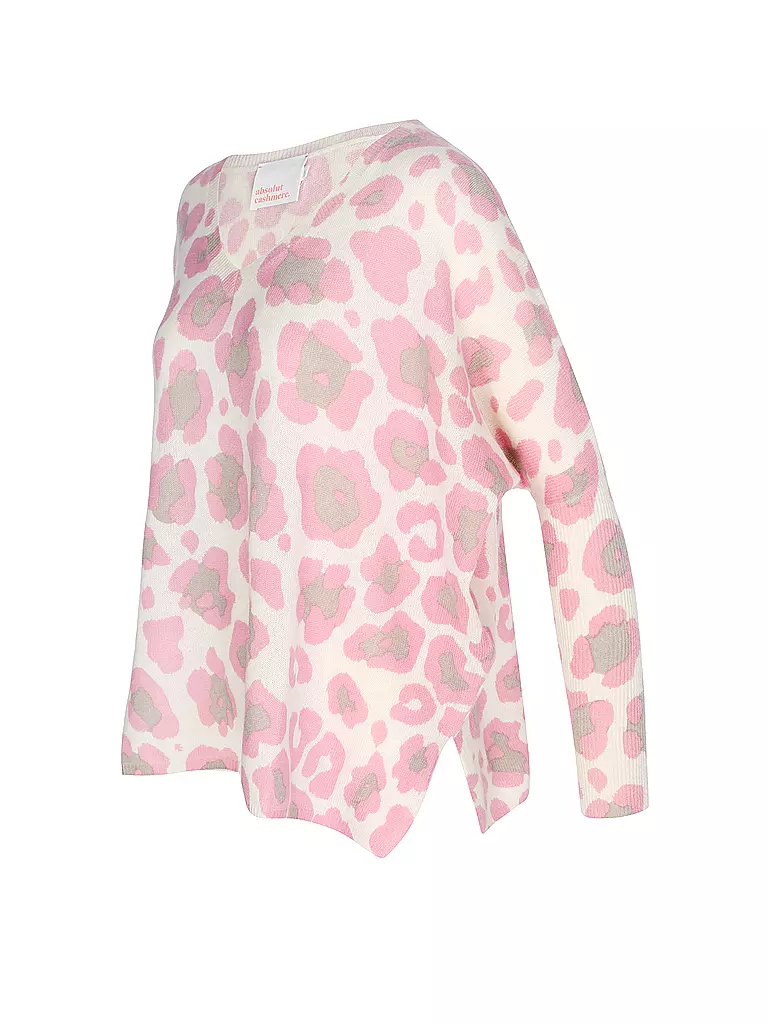 ABSOLUT Kaschmirpullover CAMILLE PRINT rosa