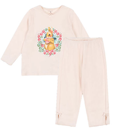 Konges Sløjd Schlafanzug - 2-teilig - Gio Bow - Soft Pink