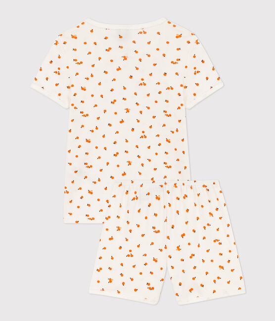 Pyjacourt orangettes coton petite fille