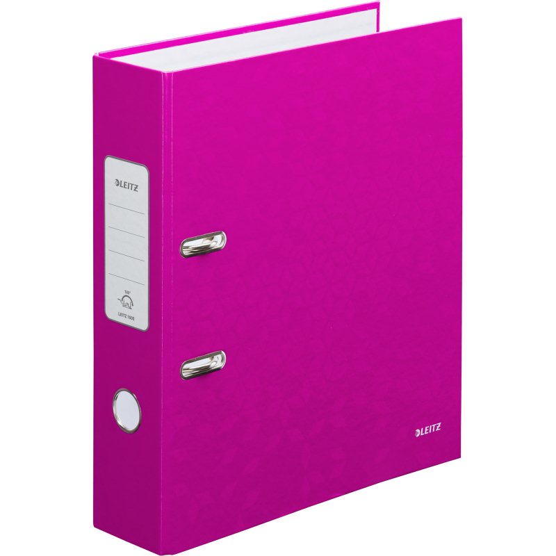 Classeur à levier cartonné Leitz Wow A4 - Dos 8 cm