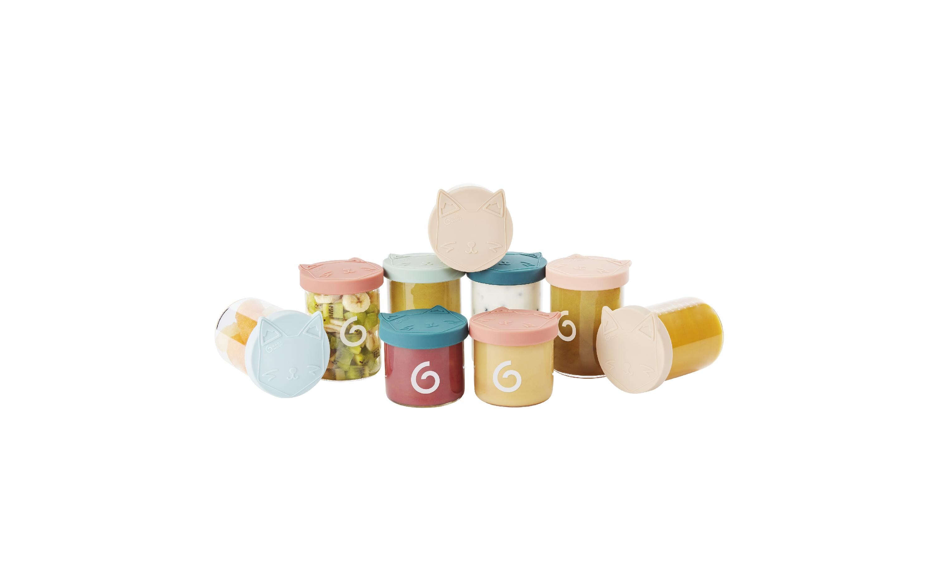 Nahrungsbehälter Isy Bowls Set 6 x 250 ml + 3 x 120 mlAufbewahrungsgläser