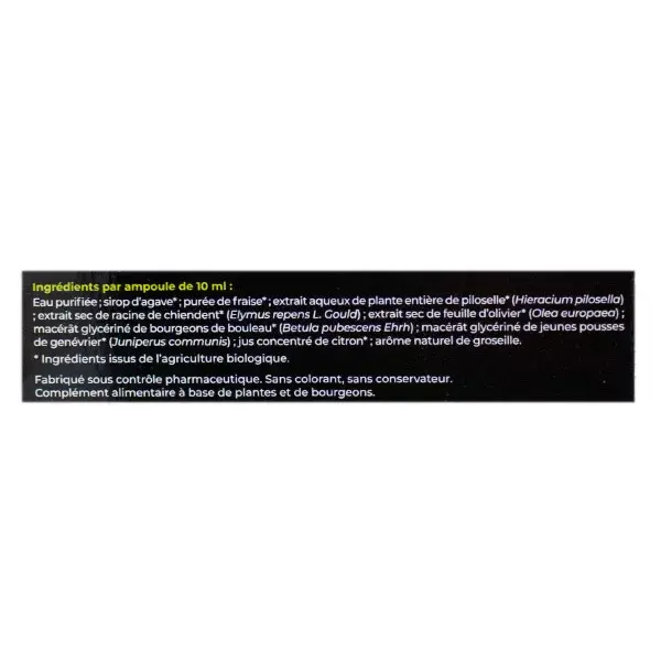 Tratamento de drenagem orgânica essencial SID Nutrition, 20 ampolas