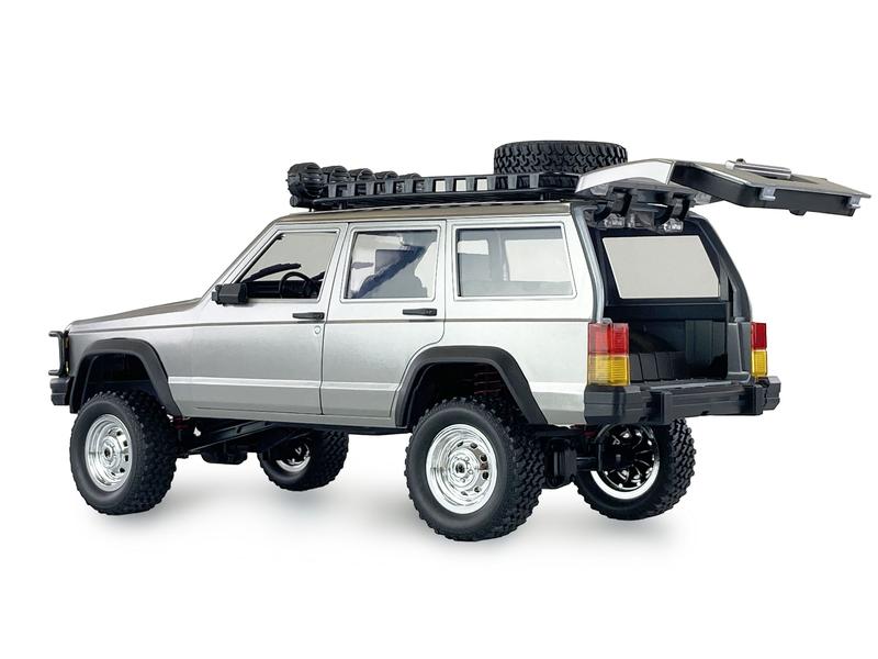 Amewi Geländewagen JC-X12 4WD Silber, RTR, 1:12 Scale Geländewagen mit 2-Gang Getriebe