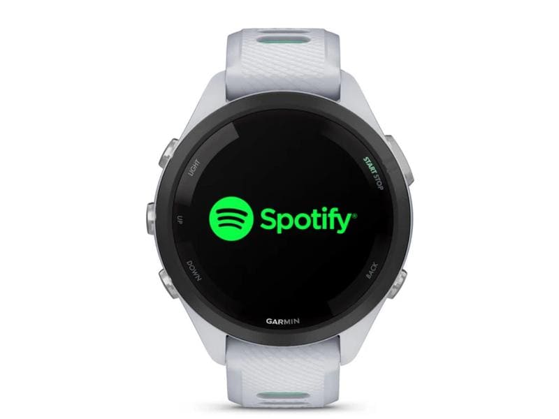 GARMIN Sportuhr Forerunner 265S Music Weiss Smarte Laufuhr