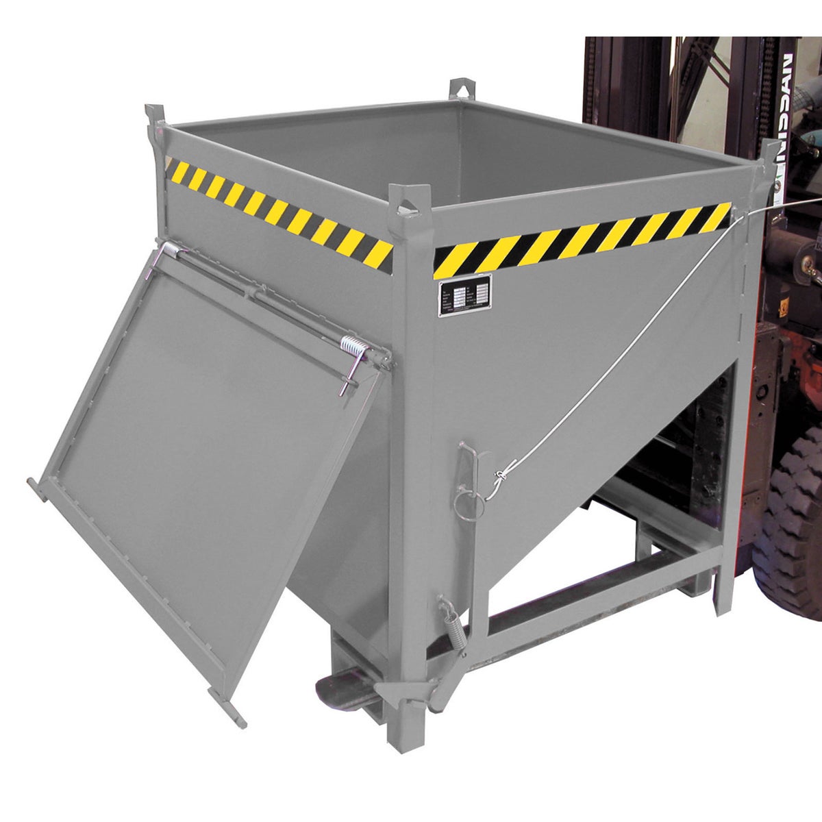 Bauer SGK 75 silocontainer, gelakt, muisgrijs