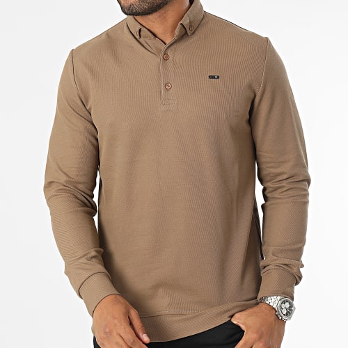 Chemise Manches Longues Marron