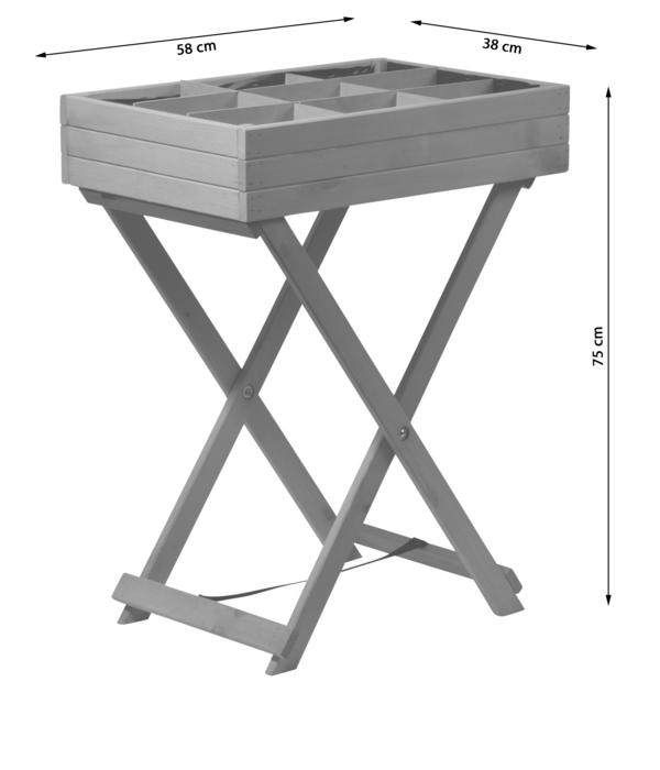 dobar Holz-Kräutertisch klappbar, ca.