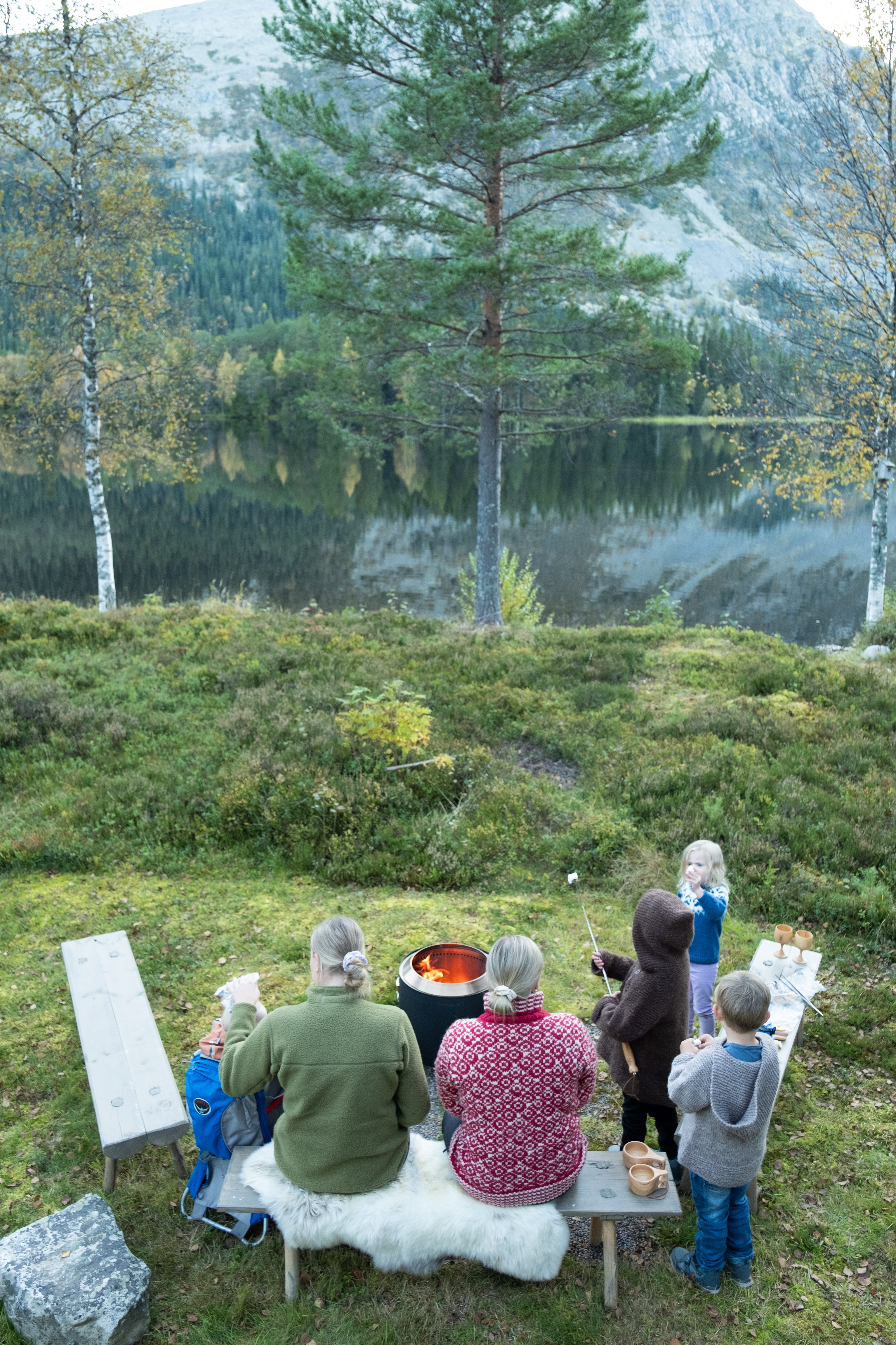 Falkeberg Smokeless Firepit, bålpanne<br>Mindre røyk og mer flammer