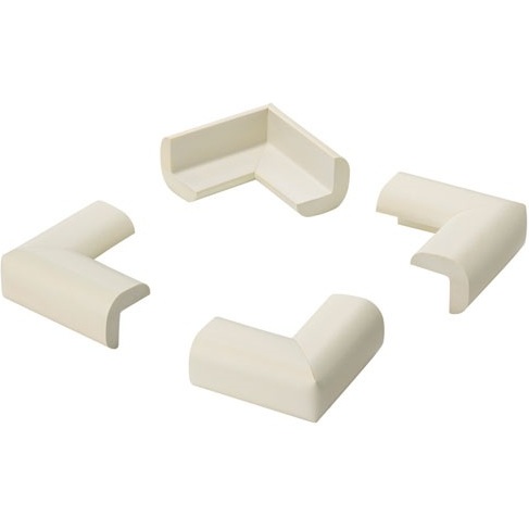 Protection de coin - mousse souple - adhésive - 24 x 52 x 52 mm - blanc - l