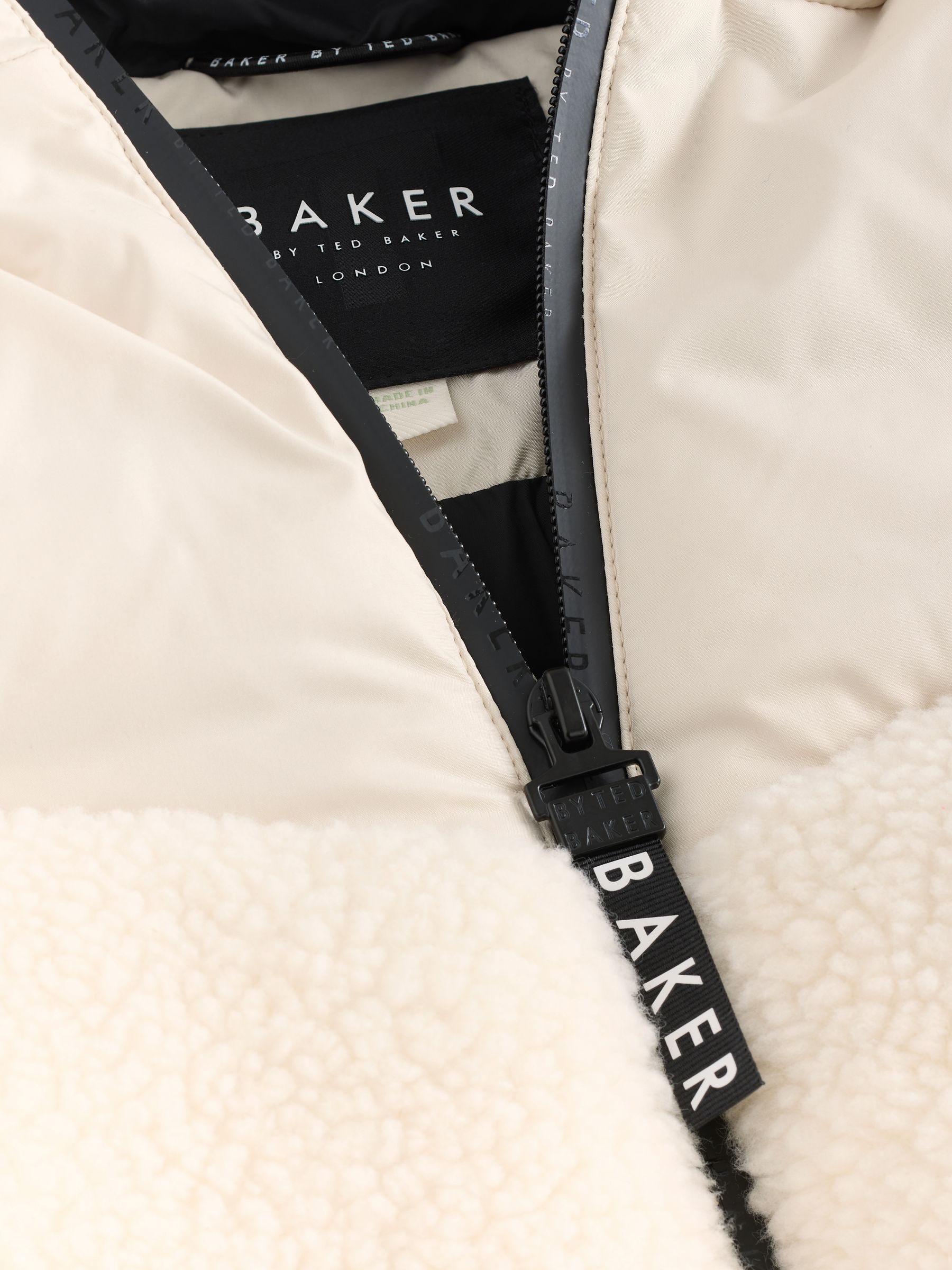 Baker by Ted Baker Neutral Borg Padded Coat