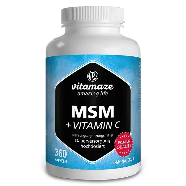 Vitamaze MSM + Vitamina C 360 cápsulas