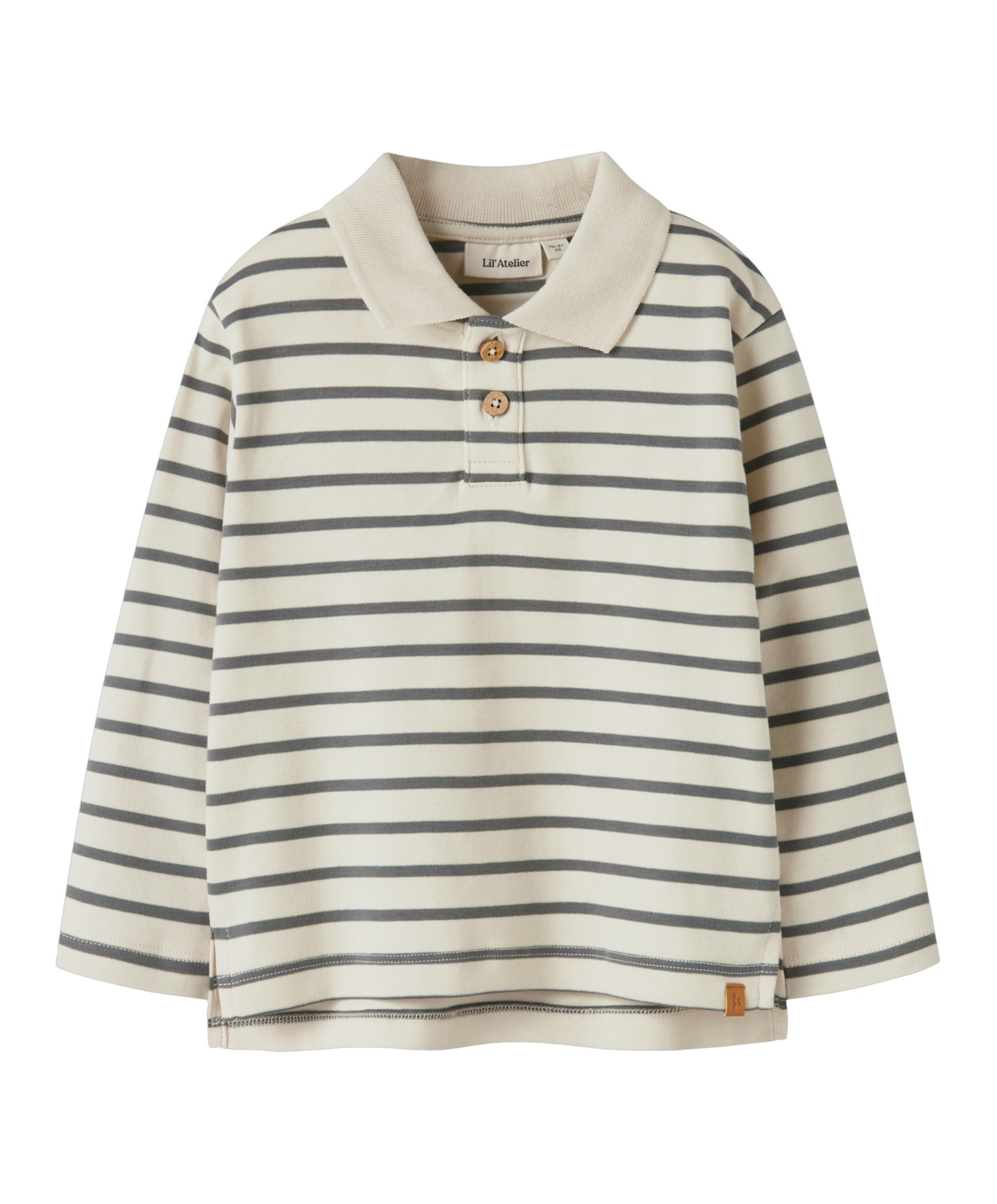 Lil' Atelier Jongens polo ecru