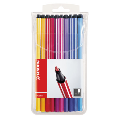 Stabilo Faserschreiber Pen 68, 20er Etui, assortiert