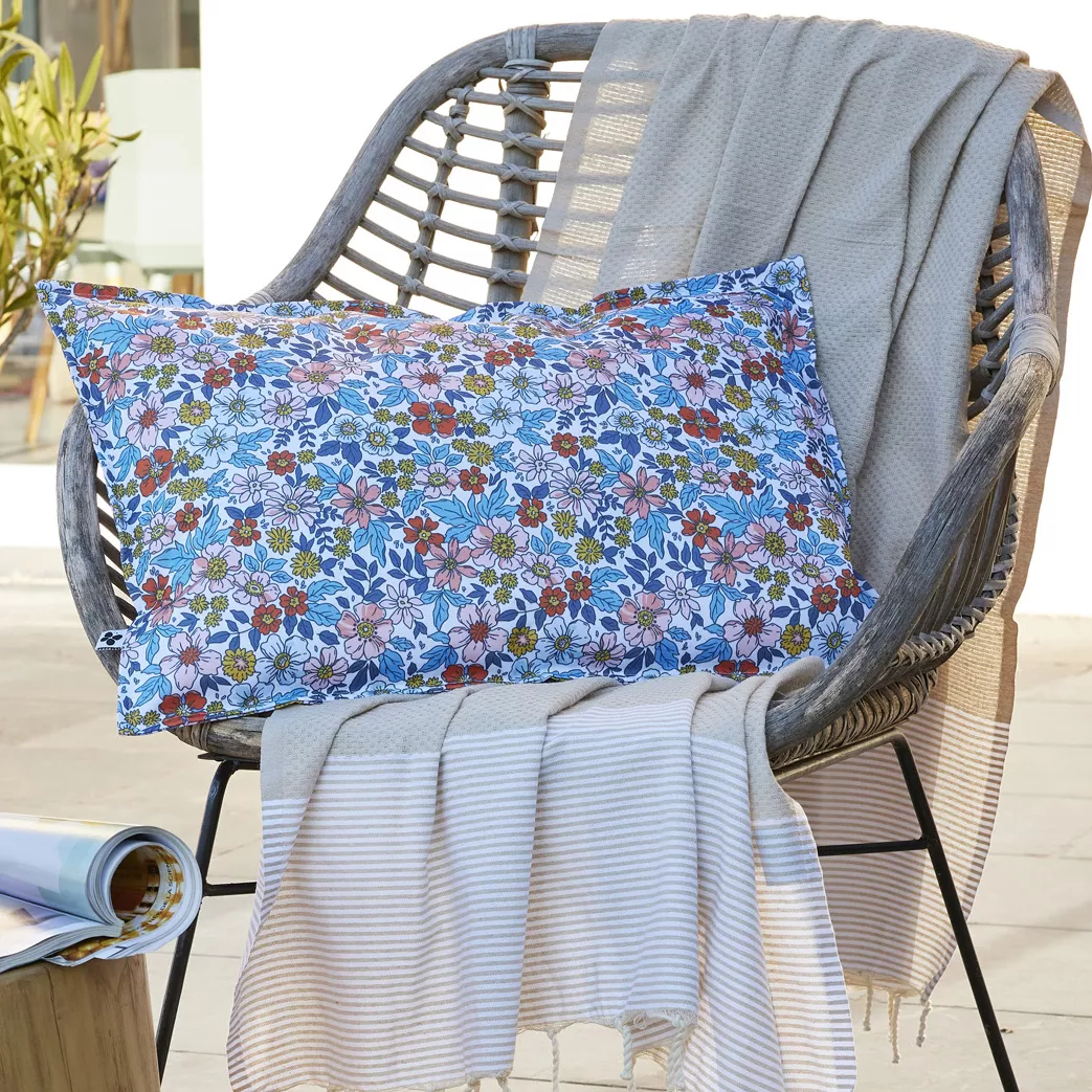 Housse de coussin extérieur rectangulaire (40 x 60 cm) Danaé Multicolore