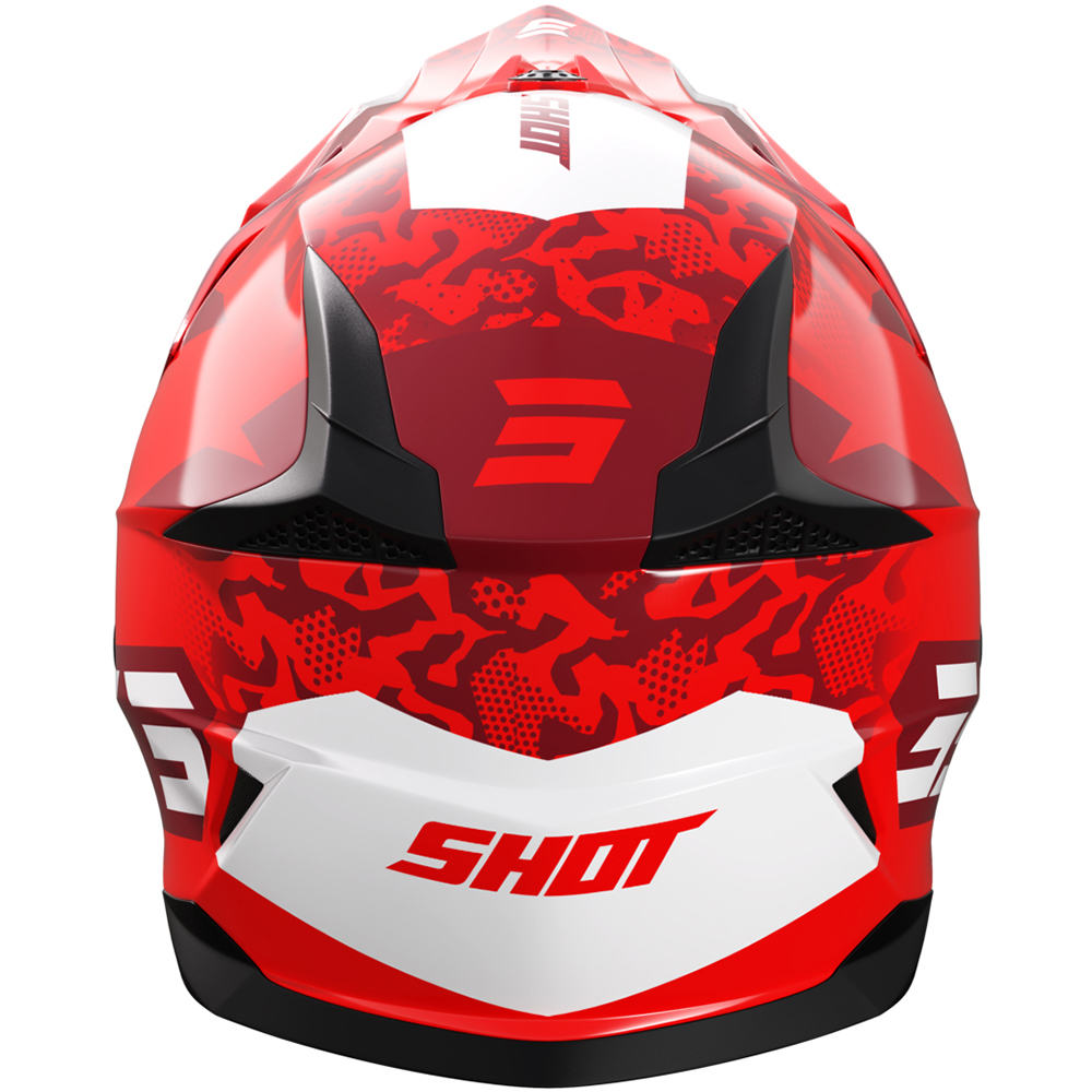 Shot - Casque enfant Pulse Kid Airfit Rouge / Blanc / Brillant
